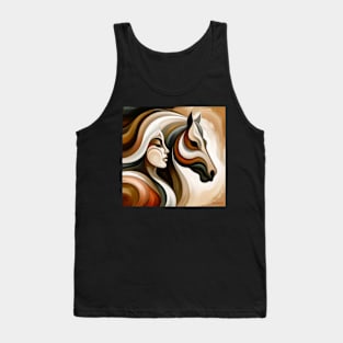 Queen and her horse by Charlotte VanRoss( cvanross) Tank Top